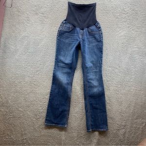 Jessica Simpson Maternity Boot Cut Jeans Elastic Full Belly Band Size Large Sz L